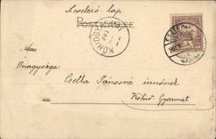 Fantasy - Woman - Woman in elegant draping costume (Hungarian chart Hungary Hungary) - CPA Close to Mucha