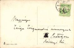 Fantasy - Child - Adorable child with pot off flowers (Hungarian chart Hungary Hungary) - CPA