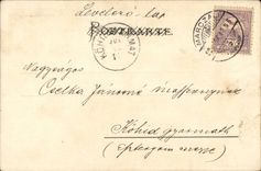 Fantaisie - Couple in lovely clothing - love declaration (carte hongroise Hungary Hongrie) -CPA