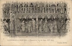 Cathedral of Chartres CPA Fragment of the turn of the chorus 16th