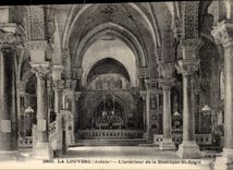 Louvesc CPA interior of the basilica St Denis