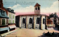 Montlucon CPA Eglise Nd renfermant le tryptique