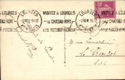 Lourdes CPA the basilica and the Pyrenees