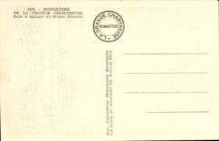 Kloster von grossem Charteuse - Esszimmer vom allgemeinen vorherigen -- CPA -