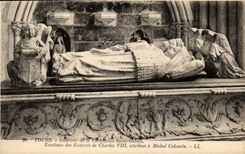 Tours - Interieur de la Cathedrale Saint Gatien - Tombeaux des Enfants de Charles VIII CPA - 