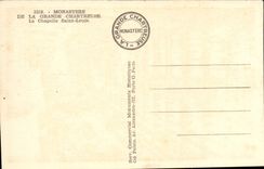 Kloster - grosses Chartreuse - La Chapelle heiliger Louis CPA -