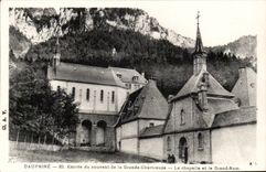 Eingangs-Kloster von grossem Chartreuse - La Chapelle und grosses Som CPA -
