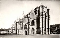 Mortagne with pole CPA the eglies Notre Dame