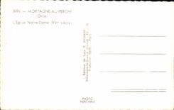 Mortagne with pole CPA the eglies Notre Dame