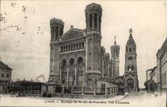 Basilika Lyon-CPA von Nd Fourviere der Gesamtabbildung
