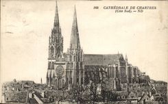 Cathedral of Chartres CPA Southern part