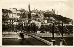 Lyon-CPA Kirche Steg-Str-Georges und die Steigung von Fourviere