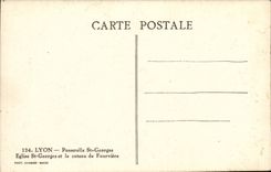 Lyon-CPA Kirche Steg-Str-Georges und die Steigung von Fourviere
