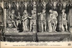CPA Cathedral of Chartres Circumference of the Jesus chorus in front of Pilate scourging