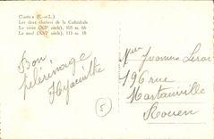 Cathedral of Chartres CPA two bell-towers