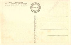 CPA Monastery of large chartreuse the Interior of a cell the garden