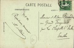 Pau CPA arrows of the church Saint Jacques