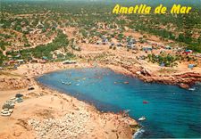 CPM Costa Dorada Tarragona Ametlla de Mar Vue aerienne 