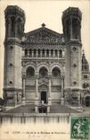 Lyon CPA Frontage of the basilica of Fourviere