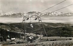 CPM Hote Feldbergerhof mit Schwebelift u Alpensicht Feldberg im Schwarzwald 