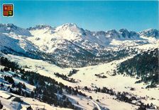 CPM Valls d Andorra Vue generale des lacets et du Grau Roig sous la neige 