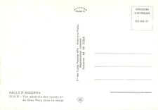 CPM Valls d Andorra Vue generale des lacets et du Grau Roig sous la neige