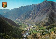 CPM Valls d Andorra Vue generale des Escaldes et Andorra la vieille 