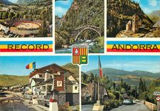 CPM Valls d Andorra Les Escaldes vue sur les Arenes Pont Roman St Antoine 