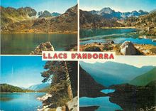 CPM Valls d Andorra Pas da la Casa Llac Negre 