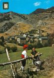 CPM Valls d Andorra Pal Vue generale Enfants Folklore