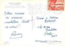 CPM Valls d Andorra Les Escaldes Vue partielle au fond la Vallee du Madrid