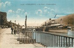 CPA Coblence le Port Embarcadere Bateau