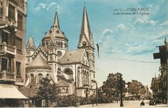 CPA Coblence Lohrstrasse et l'Eglise 