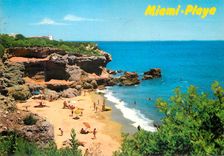 CPM Costa Dorada Tarragona Miami Playa Montroig Vue aerienne 