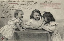 CPA Children Frimousses Pierre ardouin per hour or the bird sleeps