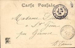 Living room of 1905 CPA Confidences by Etcheverry (women)