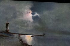 Fantasy CPA Boat ship boat Lighthouse Lighthouse