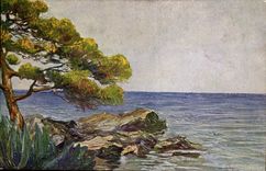 Fantasy CPA Giuseppe grondona Estate Art painting landscape