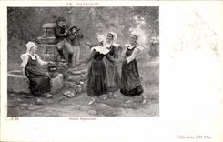 CPA TH Deyrolle Dances impromptu (folklore dances music)