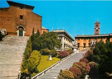 CPM Roma le capitole et eglise de sainte marie en aracoeli