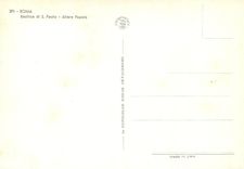 CPM Roma basilica di s paolo altare popale