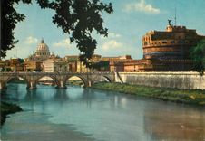 CPM Roma pont et chateau saint ange