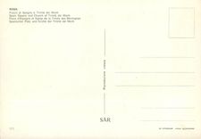 CPM Roma place d'espagne et eglise de la trinite des montagnes