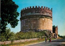 CPM Roma tombeau de cecile melella