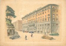 CPM Roma albergo nord Automobile