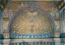 CPM Roma mosaique de l'abside (XII s) dans l'eglise de saint clement