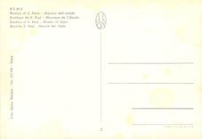 CPM Roma basilique de s paul mosaique de l'abside