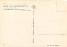 CPM Roma pyramide de la caio cestio et porte st paul