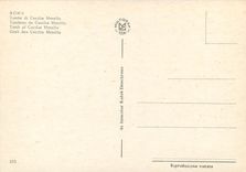 CPM Roma tombeau de cecilia metelia