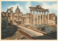 CPM Roma forum romain restes du temple de saturne
